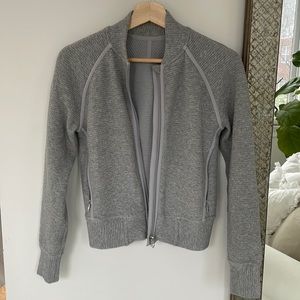 Lululemon Grey Bomber Jacket size 2